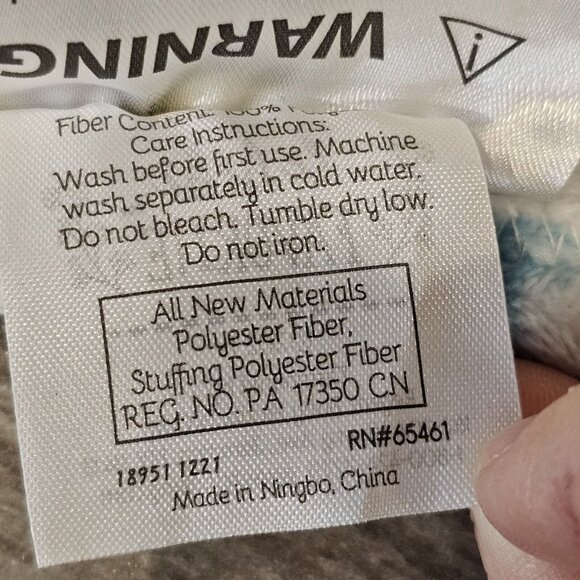 Le‎ Bebe Elephant Lovey Security Fleece Animal Print Blanket Plush 2021 Plush - Picture 5 of 6